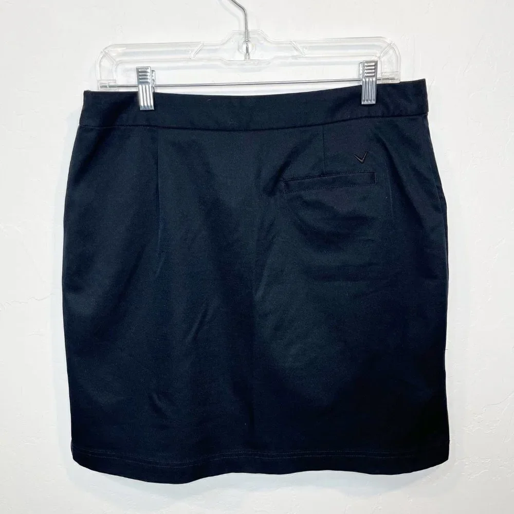 Callaway Black skort Size 8 Golf Tennis athletic outdoors pockets skirt short
